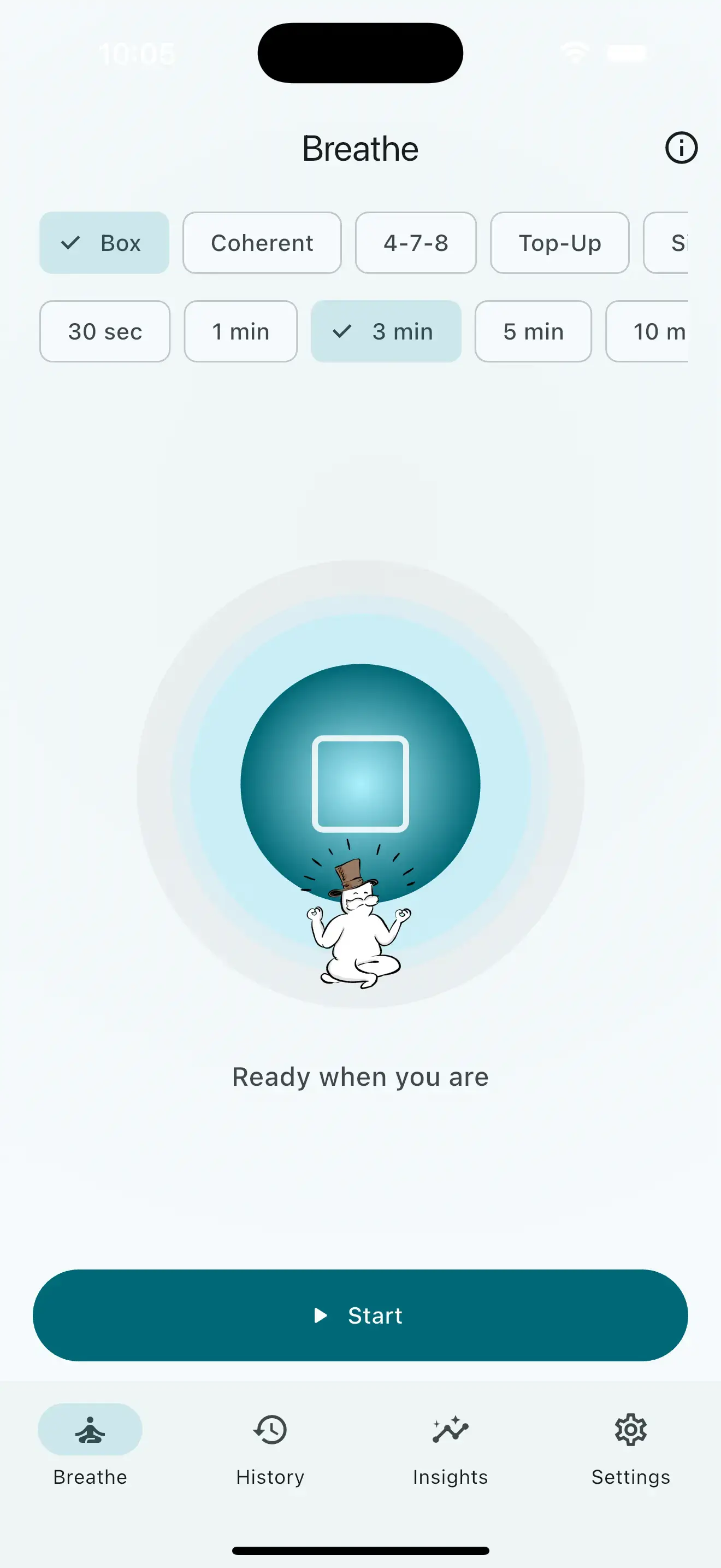 Mr. Anxiety app screenshot